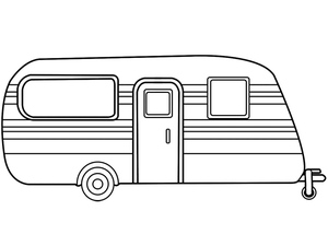 Página para Colorir para Imprimir: Caravana