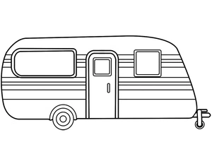 Página para Colorir Página para Colorir para Imprimir: Caravana
