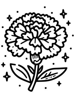 Página para Colorir Página para Colorir Cravo para Imprimir