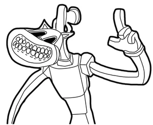 Página para Colorir Gato Desenho Número Um