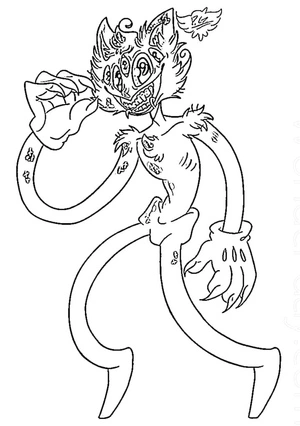 Página para Colorir Gatinha Colorida de Desenho Animado 4