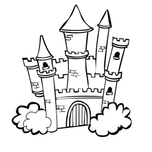 Página para Colorir Princesa do Castelo