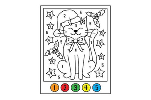 Colorir Gato Por Número