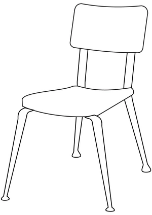 Página para Colorir Assento Básico
