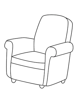 Página para Colorir Sofá