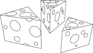 Página para Colorir Delícia de Queijo
