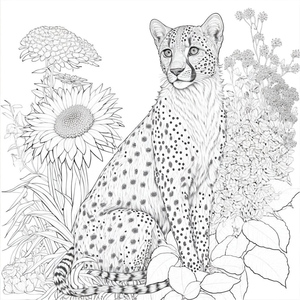 Mandala Girassol Onça-pintada