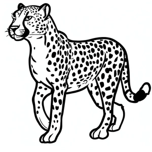 Página para Colorir Imagens de Onça-pintada