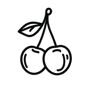 Ilustração Simples de Cereja