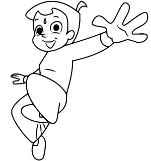 Página para Colorir Bheem Liberdade