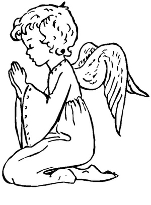Anjo de Natal Orando