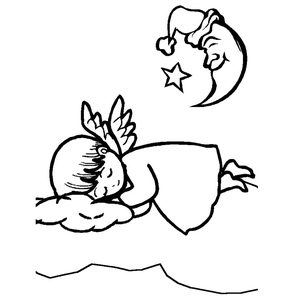 Anjo de Natal Dormindo