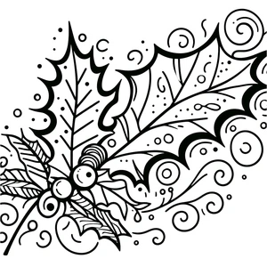 Página para Colorir Hera de Natal Deslumbrante
