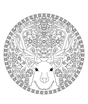 Mandala de Rena de Natal