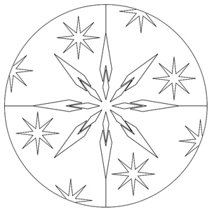 Mandala Estrela de Natal