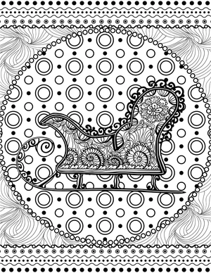 Página para Colorir Página de Colorir Mandala de Natal Grátis