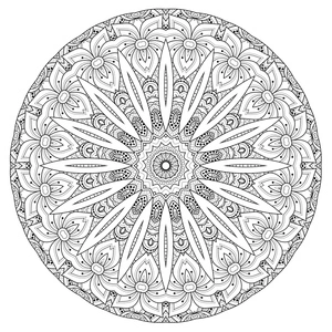 Página para Colorir Páginas de Colorir Mandala de Natal Grátis