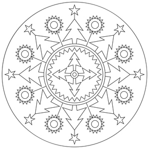 Mandala Maravilhosa de Natal