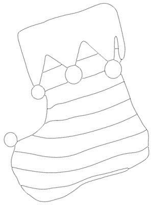 Contornando uma Meia de Natal