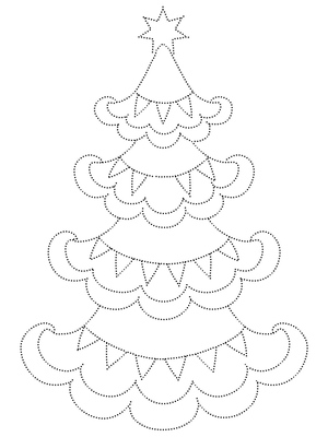 Desenhando uma Linda Árvore de Natal