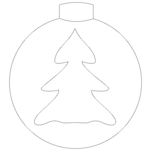 Página para Colorir Contornando Enfeites de Natal - Uma Atividade Divertida para as Férias!