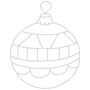 Página para Colorir Rastreando Enfeites de Natal