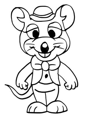 Página para Colorir Adorável Chucky Cheese