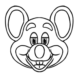 Página para Colorir do Chuck E. Cheese