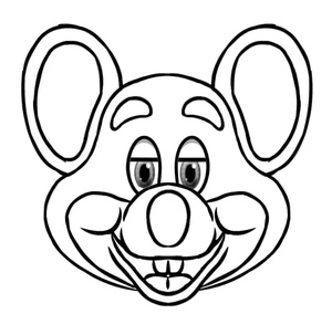 Página para Colorir Página para Colorir do Chuck E. Cheese
