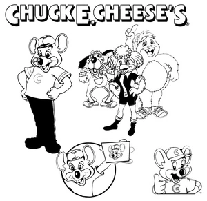 Página para Colorir Criar uma página para colorir com Chuck E. Cheese