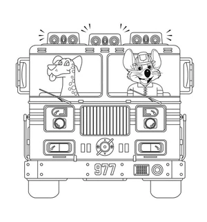 Página para Colorir Página para Colorir do Chuck E. Cheese para Imprimir