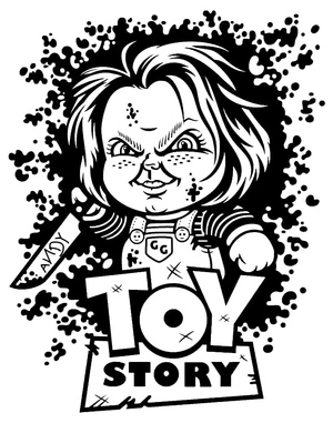 Página para Colorir Toy Story Chucky