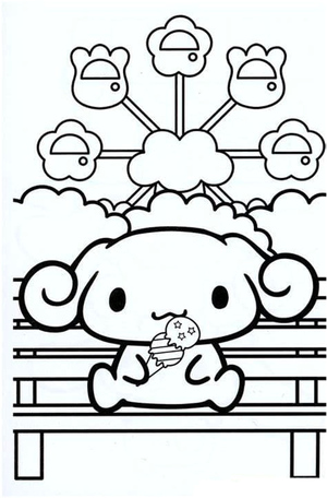 Página para Colorir Cinnamoroll