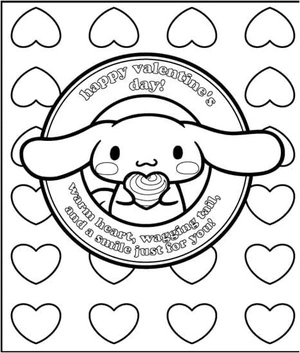 Página para Colorir Cinnamoroll Para Imprimir Grátis