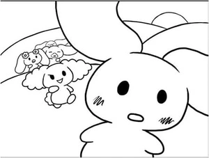 Página para Colorir Página para colorir Cinnamoroll Outline disponível gratuitamente