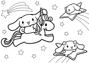 Cinnamoroll com Unicórnios