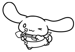 Página para Colorir Cupido Cinnamoroll