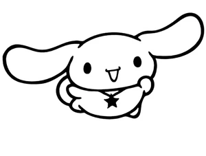 Página para Colorir Cinnamoroll Extremamente Adorável