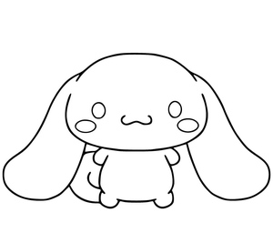 Página para Colorir Grátis do Cinnamoroll para Imprimir