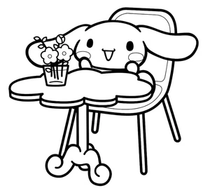 Página para Colorir Lovely Cinnamoroll