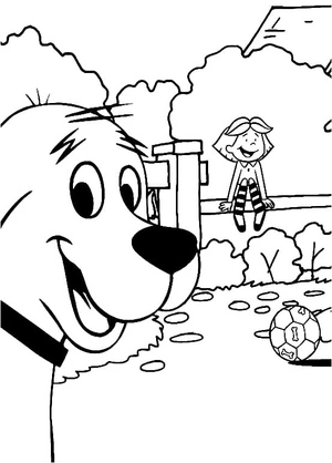 Página para Colorir Página para Colorir Infantil com Clifford