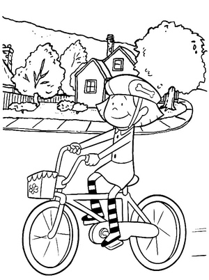 Emily Andando de Bicicleta