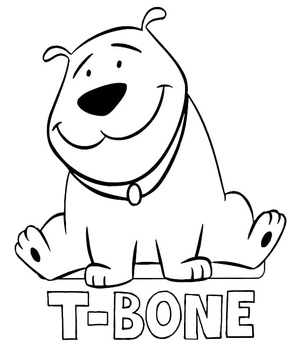 Página para Colorir T-Bone Lewis de "Clifford"