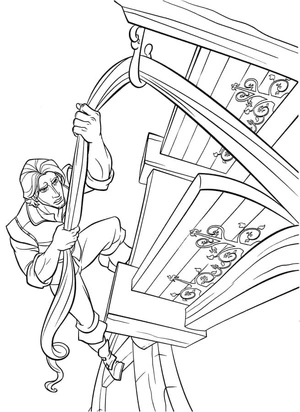 Página para Colorir Príncipe Escalador