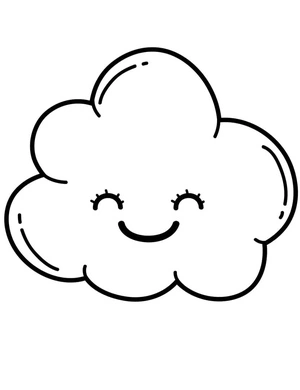 Página para Colorir Céu Alegre