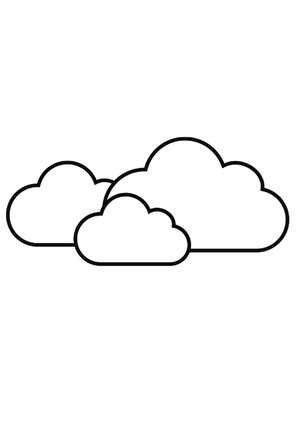 Três Nuvens Simples