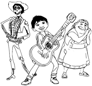Personagens do filme "Coco"
