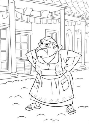 Página para Colorir Elena Rivera Coco