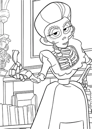 Página para Colorir Imelda Rivera Coco