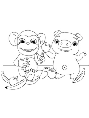 Mochi e Pepe do programa Cocomelon